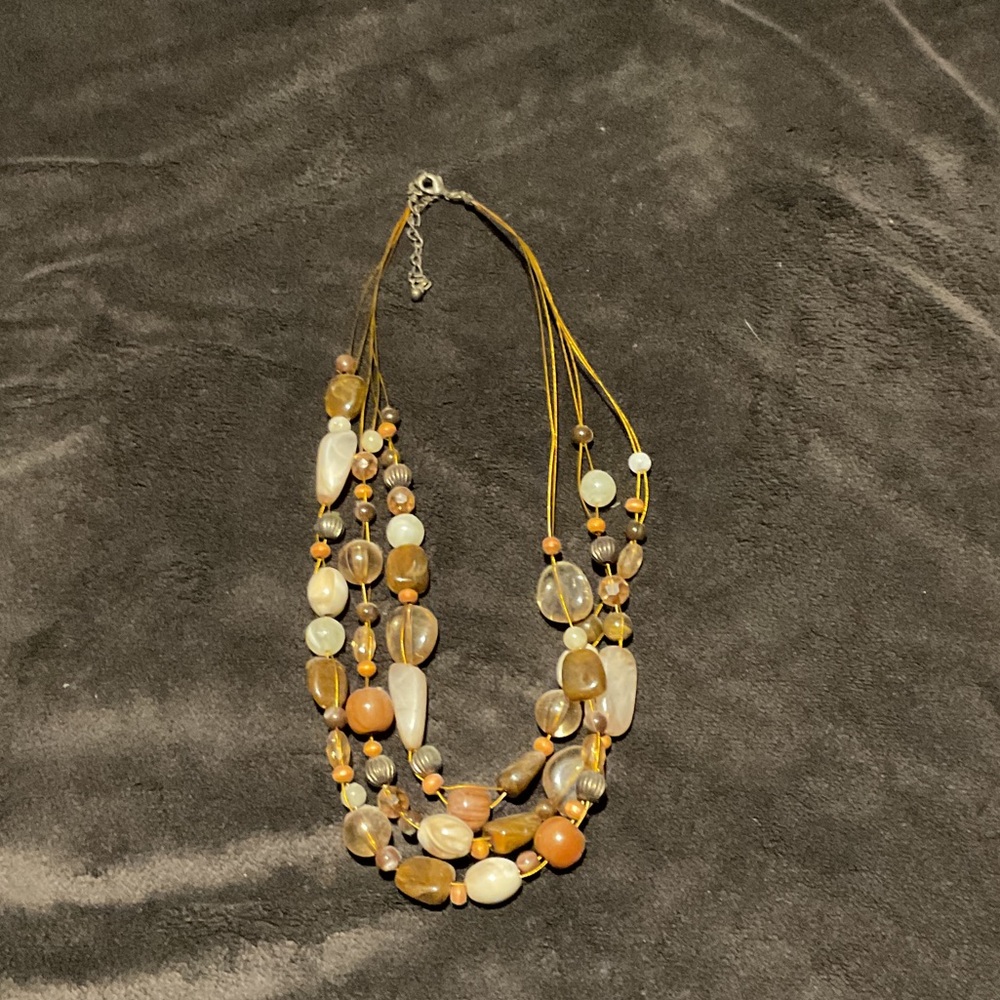 Elegant Multi-Strand Beaded Necklace
